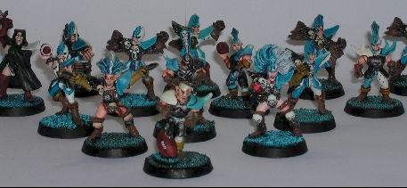 Blood Bowl Dark Elf Team by ghorghor