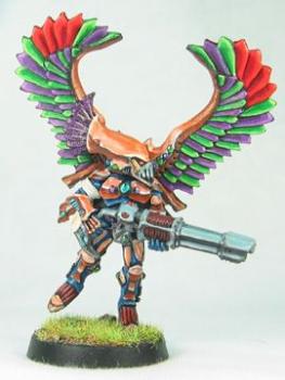 Eldar Swooping Hawk Exarch by golgfag