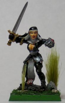 Battle Nun in Field by barisazi