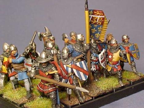 Hundred Years War retinue by Rene le Bon