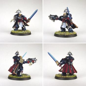 Crimson Fists Space Marine Chapter Master Aerick - Composite by Spartanacus