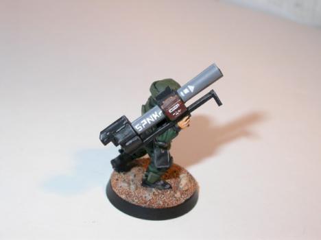 Halo UNSC marine with rocket launcher by salty