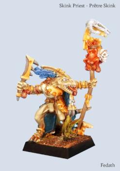 Skink priest - Prêtre Skink by Fedath