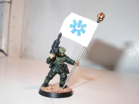 Halo UNSC marine with banner by salty