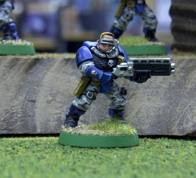 Space Marine Scout with Shotgun by Ganeos