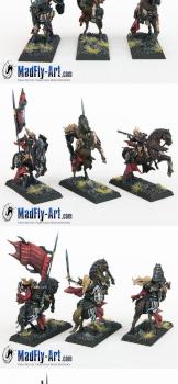 Mounted Knights Command Group by MadFlyArtStudio