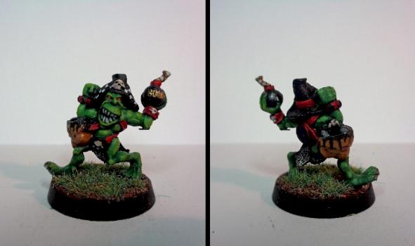 Bomber Dribblesnot Blood bowl goblin by Blaze20
