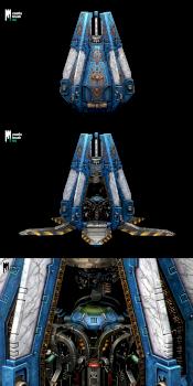 Ultramarines Drop Pod by castlebrush