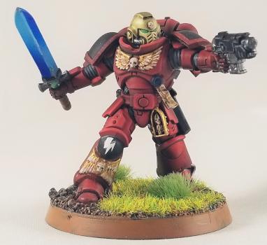 Primaris Blood Angel Lieutenant by csulli13