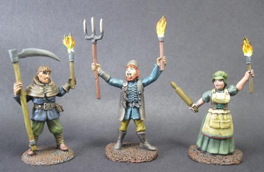 03123: Townsfolk VIII:Village Mob by mikecarrero