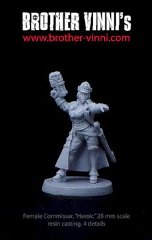 female commissar Elizabeth Raven by Brother Vinni