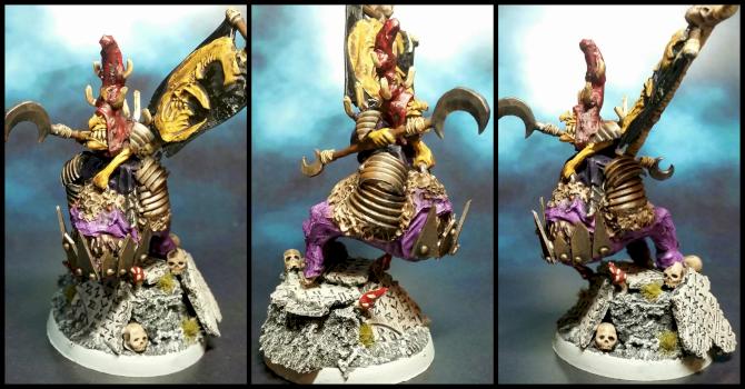 Nigh goblin warlord on giant squig by Maho