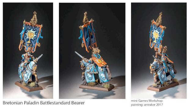 Bretonian Paladin Battlestandard Bearer by antraker