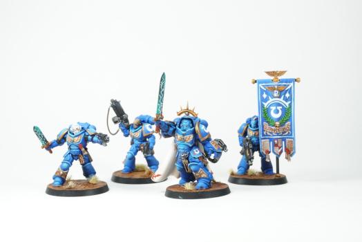 Ultramarines Primaris Command Squad by Joel M
