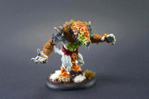 Warmachine Hordes Circle of Orboros Purebood Warpwolf by 110%Studios