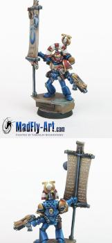 Ultramarines Standard Bearer by MadFlyArtStudio