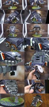 Land Speeder Tempest Raven Guard (scratch) by pesadilla