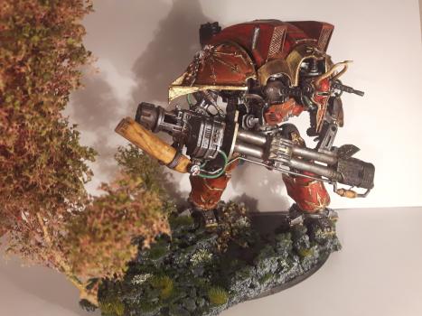 Imperial knight of Khorne by DiblyDoesDie