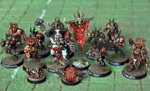 Blood Bowl Chaos Chosen Team by GobBoss