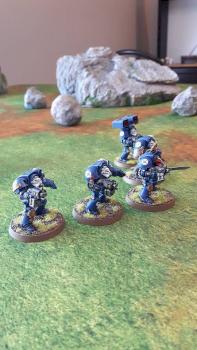 Ultramarines 3rd Terminator Squad, 1st company by Atomick