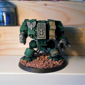 Dark Angels Dreadnought by raisedbywoofs