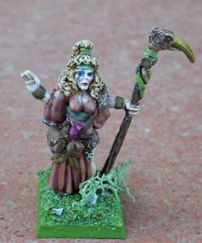 Druidess with weird tattoo by engle75