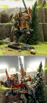 Mounted Khorne Lord by DwarfConan