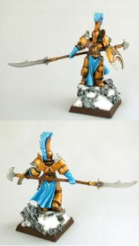 Chaos Champion of Slaanesh in a snowy theme by Jarrett