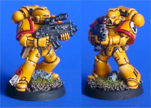 Imperial Fist Space Marine by belegorn88