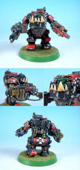 Ork Nob In Mega Armour by tristan
