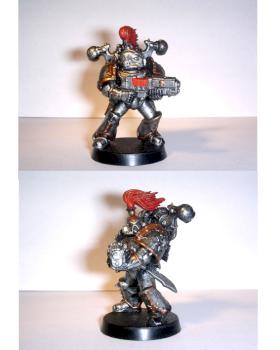Iron warrior chaos space marine by Globule