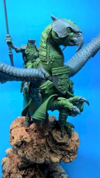 Converted Bretonnian King - Mounted on Hippogryph (other views) by thistledoo minis