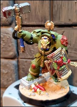 Space Marine Hero with Hammer by Jrbarrett87