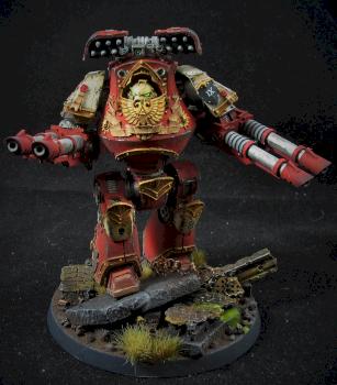 Blood Angel's Contemptor Dreadnaught by csulli13