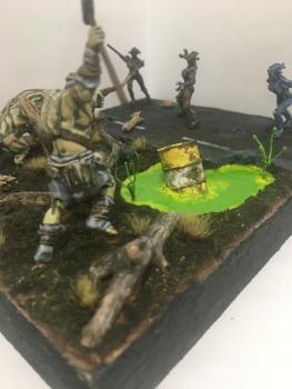 Supermutants vs Assaultron by Ophian