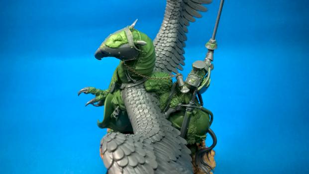 Bretonnian King - Converted Character Mounted on Hippogryph (other views) by thistledoo minis
