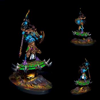 Tzaangor on Disc of Tzeentch by Vectorum