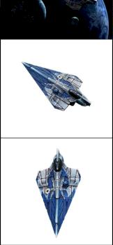 Delta-7 Jedi fighter from X-Wing the game by Mariush
