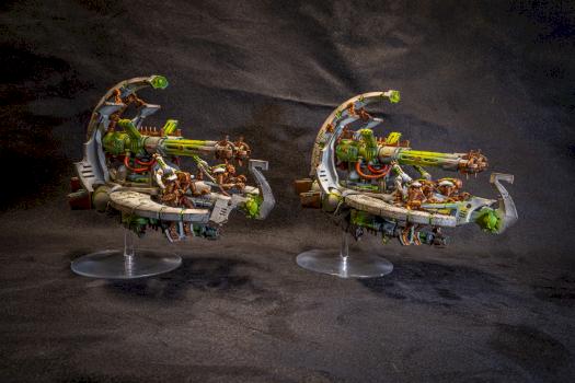 Necron Annihilation Barges by Poepoe