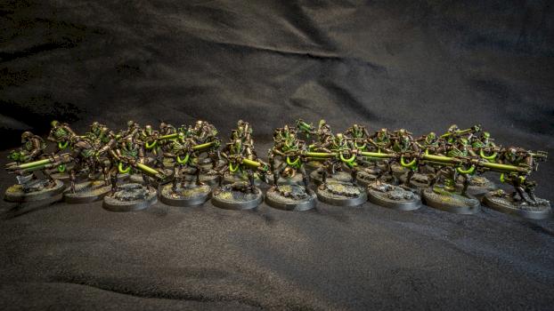 Necron Warriors by Poepoe