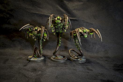 Necron Canoptek Wraiths by Poepoe