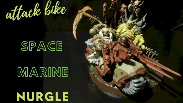 attack bike space marine nurgle by 655 painting