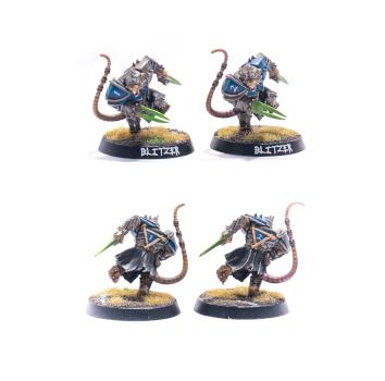 Blood Bowl Skaven Team Blitzers / Storm Vermin by Poepoe