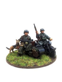 German Feldgendarme motorcycle team by sam wilson