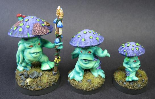 Reaper Miniatures MUSHROOM MEN and KING by mikecarrero