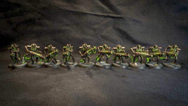 Necron Immortals with Tesla by Poepoe