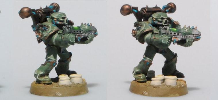 Plague Marine W/ Plasma gun by B3H3M0TH