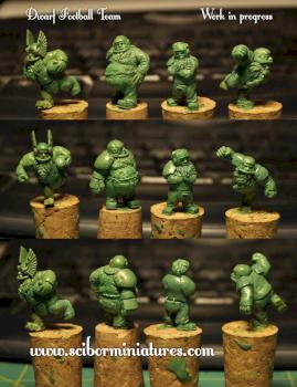 Dwarves football team work in progress by Scibor