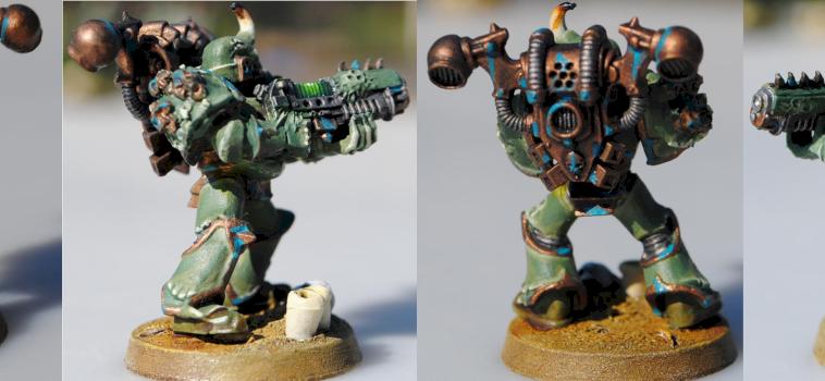 Plague Marine W/ Horn and Plasma Gun by B3H3M0TH