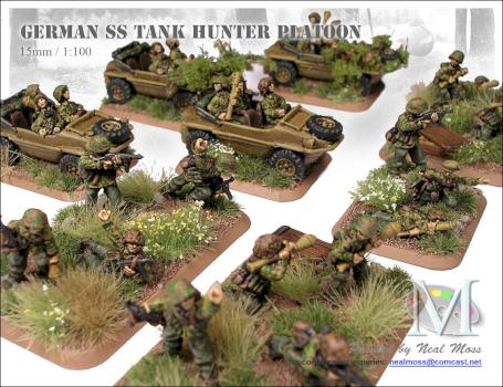 Flames of War - German Tank Hunter Platoon - Commission Work by MFAAC